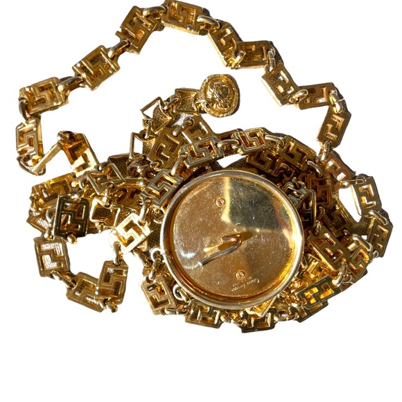 Gianna Versace Greek Key Bondage Collection Chain Medusa Belt - Picture 8 of 16